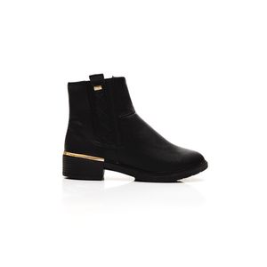 Bota Campesi Cano Médio Feminina Zíper L9952 Preto