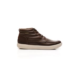 Tênis Pegada Cano Alto Masculino Couro 110408 Marrom