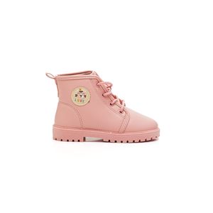 Bota Molekinha Coturno Infantil Menina Cadarço 2126.525 Rosa