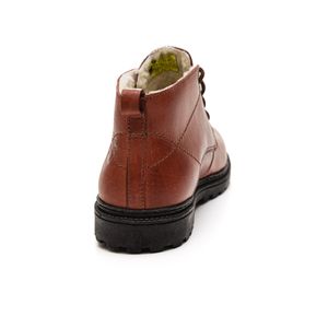 Bota Vuldafor Casual Masculina Forrada 4509 Marrom
