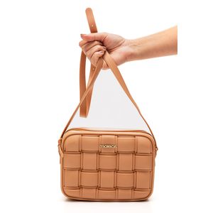 Bolsa Moleca Transversal Feminina Em Pvc -  50046.1.3 Nude