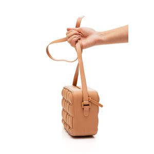 Bolsa Moleca Transversal Feminina Em Pvc -  50046.1.3 Nude
