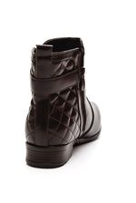 Bota Ankle Boot Feminino Adulto Mooncity 72321 Marrom