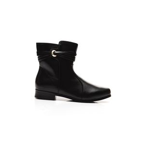 Bota Mooncity Cano Médio Feminina Zíper 72322 Preto