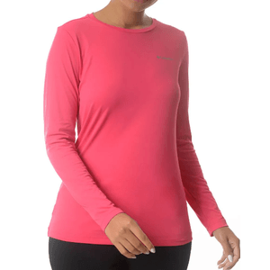 Camiseta Columbia  Proteção Solar (Fps) 50+ Feminina Neblina 320425 Rosa