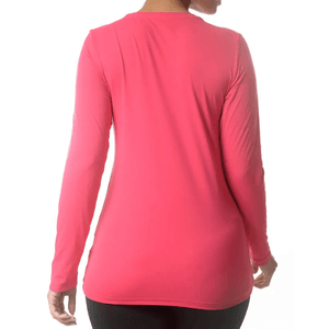 Camiseta Columbia  Proteção Solar (Fps) 50+ Feminina Neblina 320425 Rosa