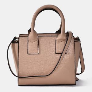 Bolsa Via Marte Quadrada Alça Com Fivela Feminina B2-503-01 Bege