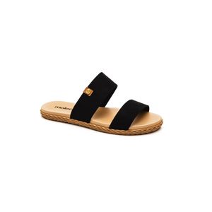 Chinelo Casual Rasteira Feminino Moleca 5452.100 Preto