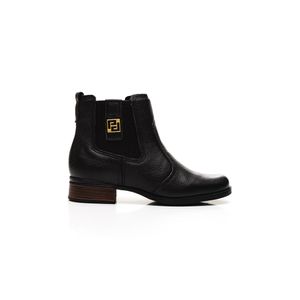 Bota Pegada Feminina Em Couro  Diana 282003-11 Preto