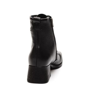 Bota Pegada Feminina Em Couro  Pisa 282305 Preto