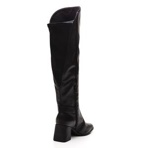 Bota Bottero Cano Alto Feminina Couro 361804 Preto