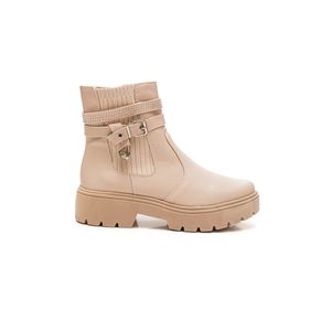 Bota Mississipi De Cano Curto Feminina  Mi612-03 Off-White