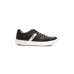 Tênis Casual Pegada Masculino Em Couro City 111502-06 Preto