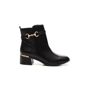 Bota  Via Marte Cano Curto Feminina 098-009-01 Preto