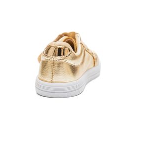 Tênis Doce Pé Infantil Menina Metalizado 11002-257 Ouro