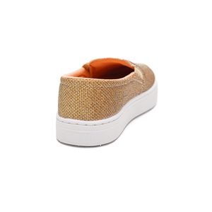 Tênis Yoá Casual Feminino Slip -On S2005 Ouro