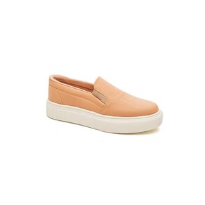Tênis Yoá Slip - On Feminino Sola Caixa Alta 03-410 Nude