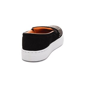 Tênis Yoá Slip - On Feminino Com Tachas  S23022 Preto
