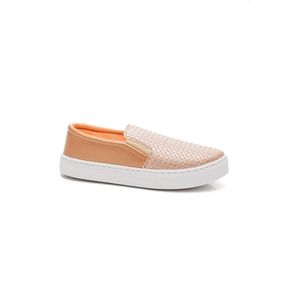 Tênis Yoá Slip - On Feminino Napa S17021 Rosa