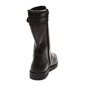 Bota Doce Pé Infantil Menina Cano Alto Com Zíper 37005-072 Preto