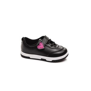 Tênis Molekinha Casual Infantil Menina Velcro 2728.103 Preto