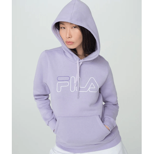 Blusâo Fila Moletom Capuz Feminino Canguru Basic Outline F12l00557-3157 Lilas