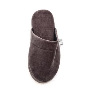 Pantufa Vairelli Chinelo De Quarto Masculino Em Plush 400324 Chumbo