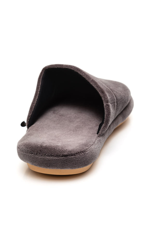 Pantufa-Vairelli-Chinelo-De-Quarto-Masculino-Em-Plush-400324-Chumbo