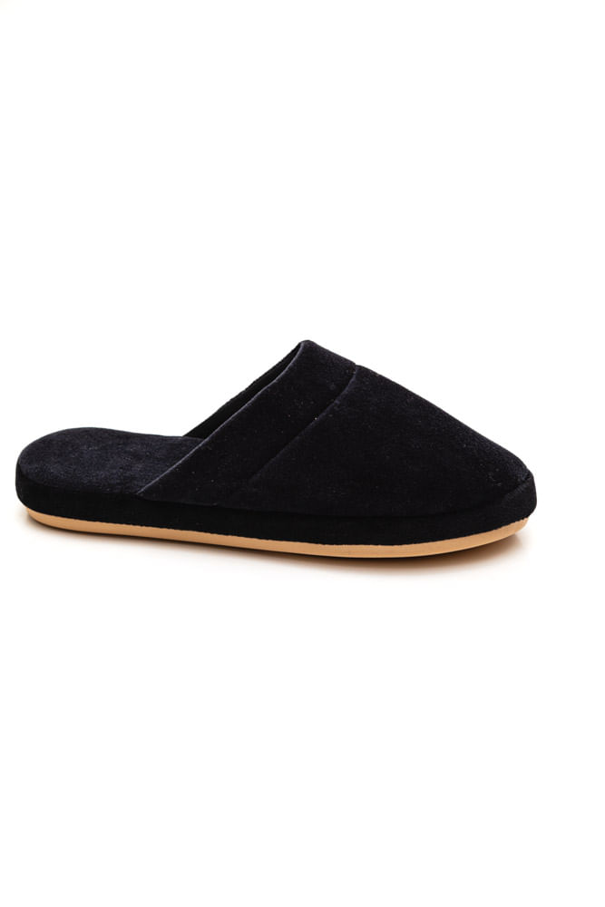 Pantufa-Vairelli-Chinelo-De-Quarto-Masculino-Em-Plush-400324-Preto