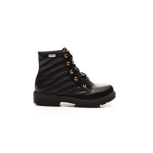 Bota Molekinha Coturno Juvenil Menina Cadarço 2164 Preto