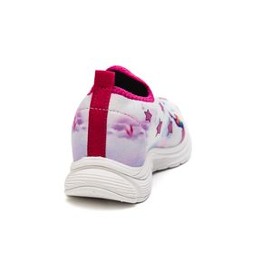Tenis Botinho Sem Cadarço Infantil Menina  Bt805f Branco