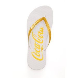 Chinelo De Dedo Coca-Cola Feminino Clean Cc4337 Branco