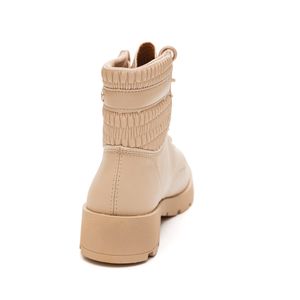 Bota Mississipi Coturno Feminino Cadarço Ma722 Bege