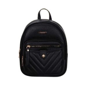 Bolsa Luxcel Mochila Pequena Napa Gash Bg72626 Preto