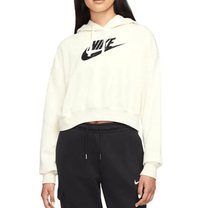Blusão Nike Moletom Feminino Sportswear Club Fleece Crop Dq5850-113 Amarelo