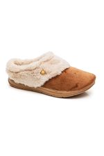 Pantufa-Pegada-Feminina-Slip-Em-Tecido-266006-02-Caramelo
