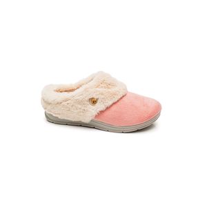 Pantufa Pegada Feminina Slip Em Tecido 266006-03 Rosa