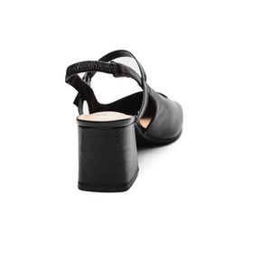 Sapato Ramarim Slingback Feminino Salto Bloco 2417131-11 Preto