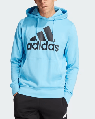 Moletom-Adidas-Capuz-Essentials-Logo-Is1361-Azul-