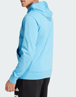 Moletom-Adidas-Capuz-Essentials-Logo-Is1361-Azul-