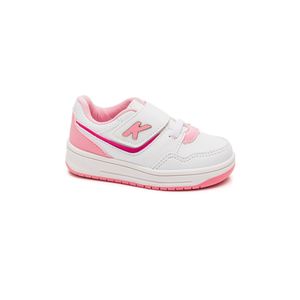 Tênis Billiboo Infantil Mennina Com Velcro Kr040f Branco