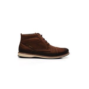 Bota Pegada Masculina Flat Em Couro 125152-05 Castanho