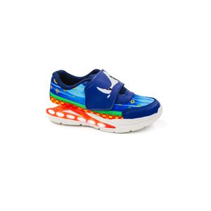 Tênis Mini-Pé Infantil Menino Com Luz No Solado Mp2410m Azul