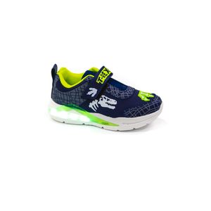 Tênis Mini-Pé Infantil Menino Com Luz No Solado  Mp2402 Azul