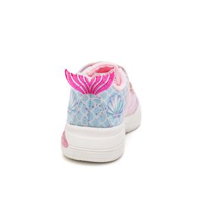 Tênis Mini-Pé Infantil Menina Com Led No Solado  Mp24132 Rosa