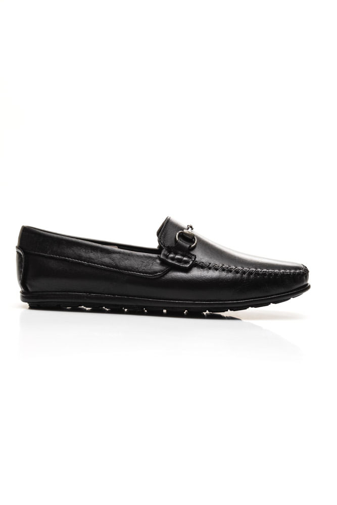 Sapato-Mocassim-Couro-Fivela-Masculino-Serafim-610-Preto
