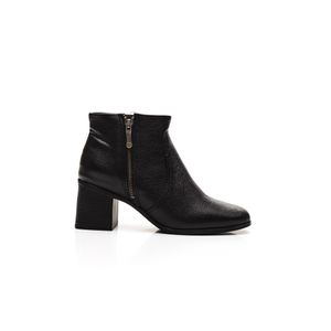 Bota Bottero Cano Curto Feminina Couro Atanado Napoli 361801 Preto