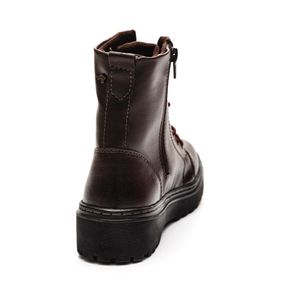 Bota Isabela Castelani Coturno Feminino Cadarço 7000a Marrom