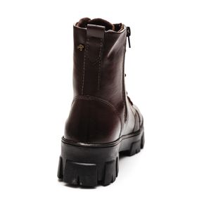 Bota Isabela Castelani Coturno Feminino Tratorado 710 Marrom