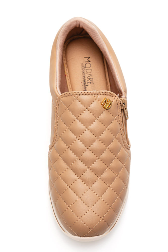 Tenis-Casual-Feminino-Modare-Bege-